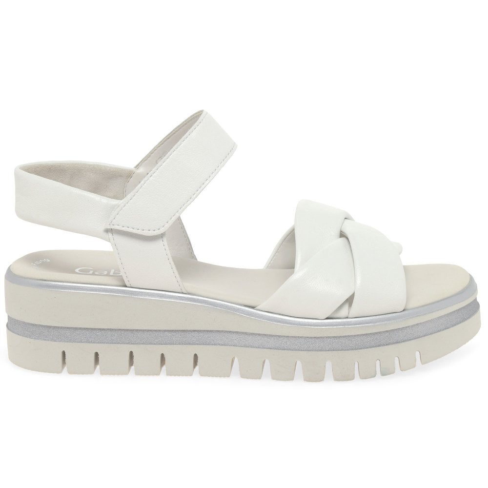 Gabor Abide Platform Sandal - White - image 006 |ww_colour=white|ww_order=006|