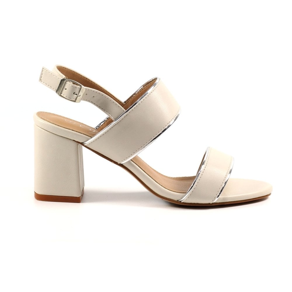 Lunar ALDORA Block Heeled Sandal - Beige - image 002 |ww_colour=beige|ww_order=002|