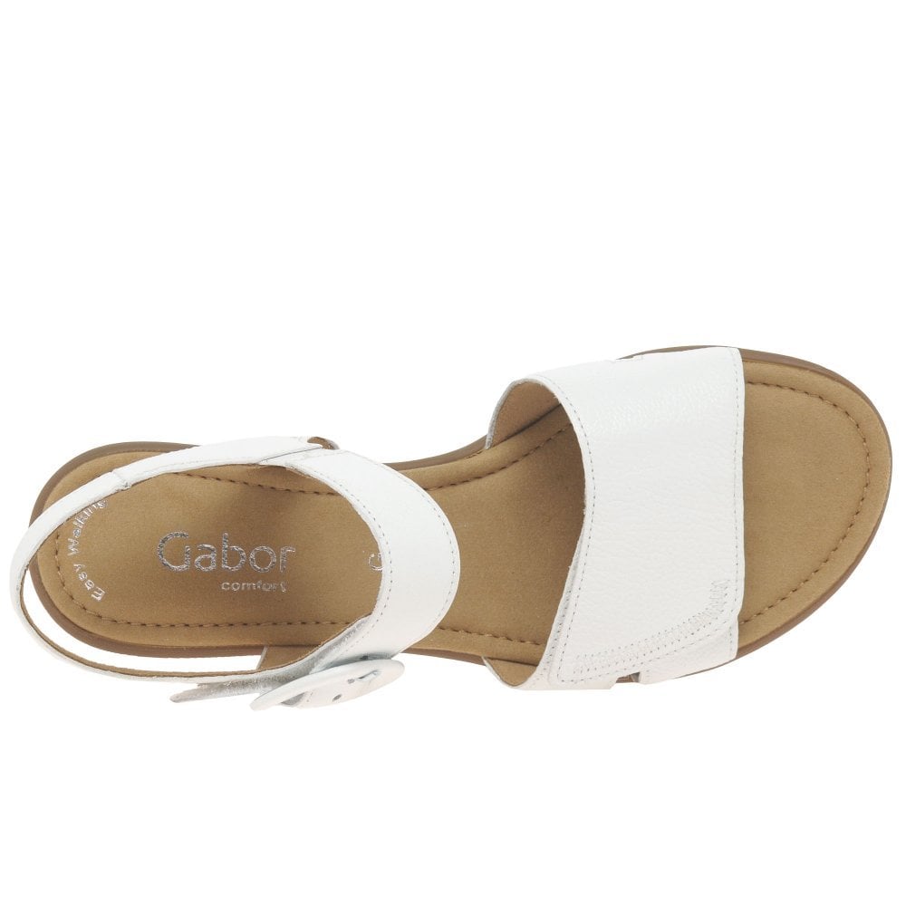 Gabor Marion Touch Strap Sandal - White - image 004 |ww_colour=white|ww_order=004|