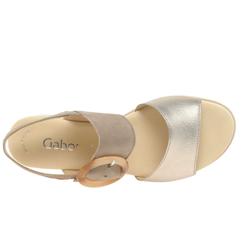 Gabor Yeo Wedge Sandal - Puder - image 002 |ww_colour=puder|ww_order=002|