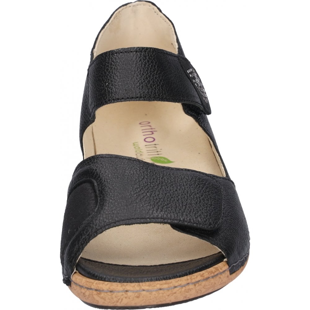 Waldlaufer Heliett Wide Fitting Sandal - Black - image 002 |ww_colour=black|ww_order=002|