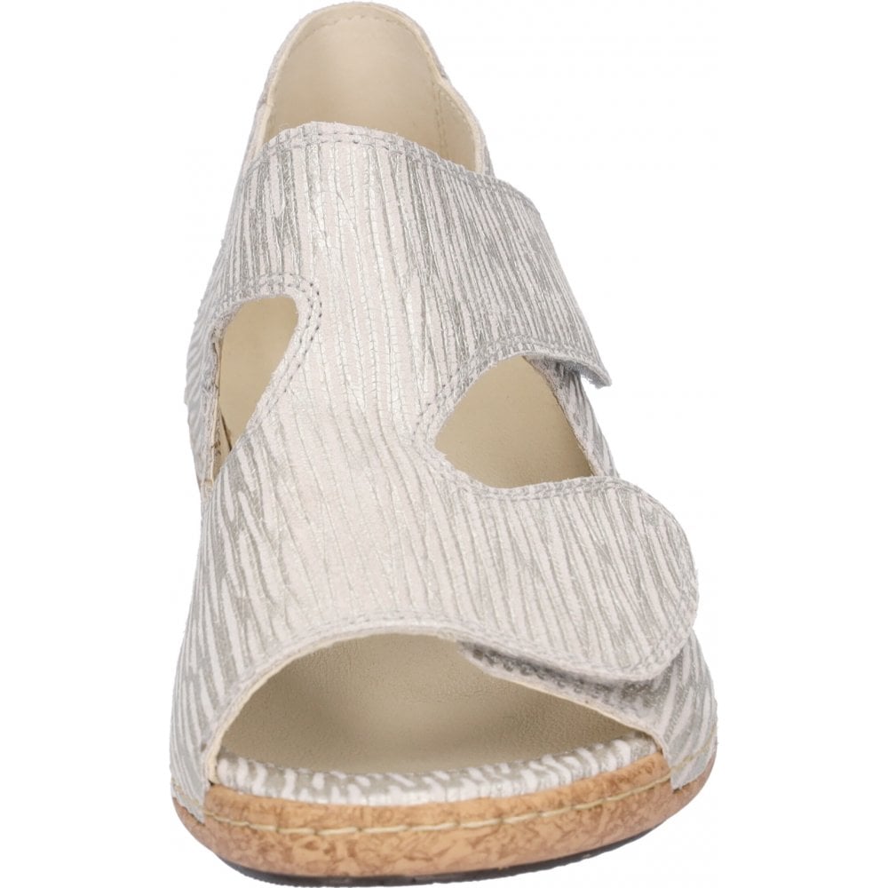 Waldlaufer Heliett Wide Fitting Sandal - Stone/Stein - image 003 |ww_colour=stone-stein|ww_order=003|