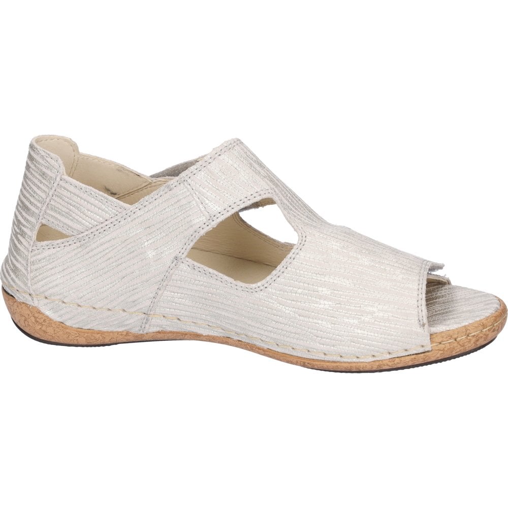 Waldlaufer Heliett Wide Fitting Sandal - Stone/Stein - image 004 |ww_colour=stone-stein|ww_order=004|