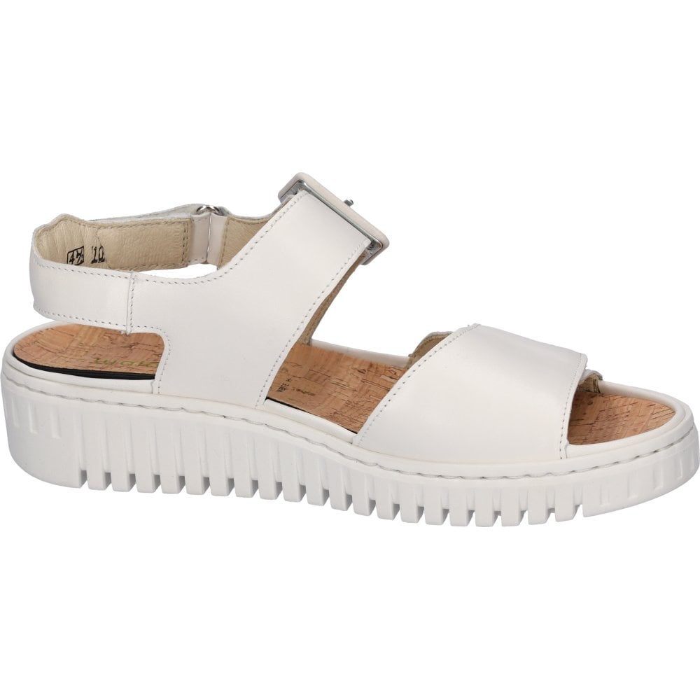 Waldlaufer 955004  Willow Leather Adjustable Wedge Sandal - Off White - image 003 |ww_colour=off-white|ww_order=003|