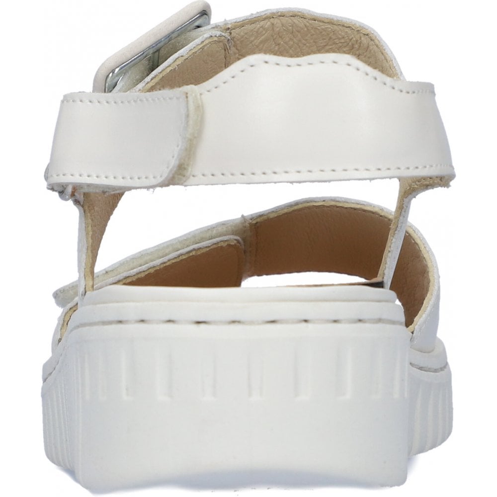 Waldlaufer 955004  Willow Leather Adjustable Wedge Sandal - Off White - image 004 |ww_colour=off-white|ww_order=004|