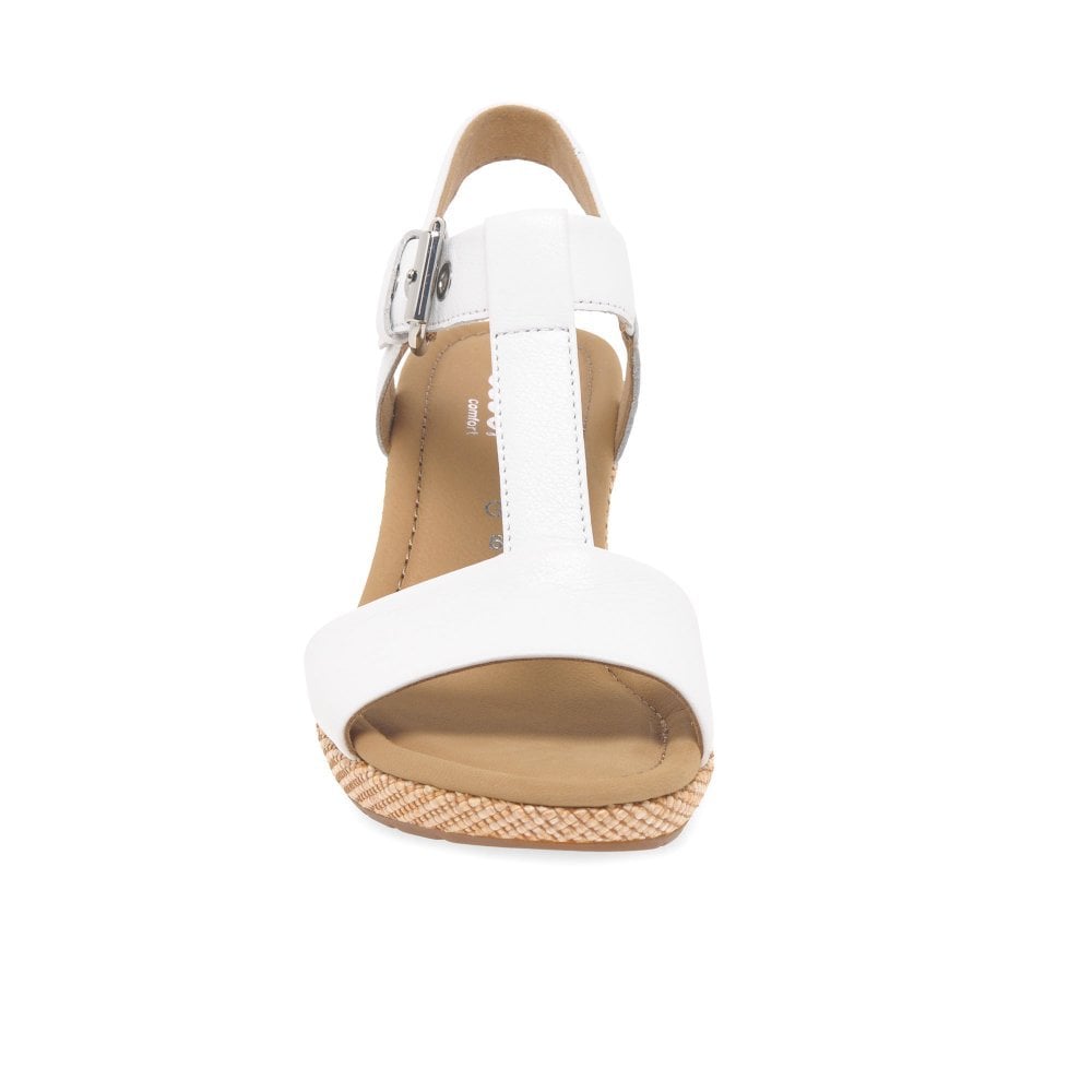Gabor Karen Wedge Sandal - White 40 - image 003 |ww_colour=white-40|ww_order=003|