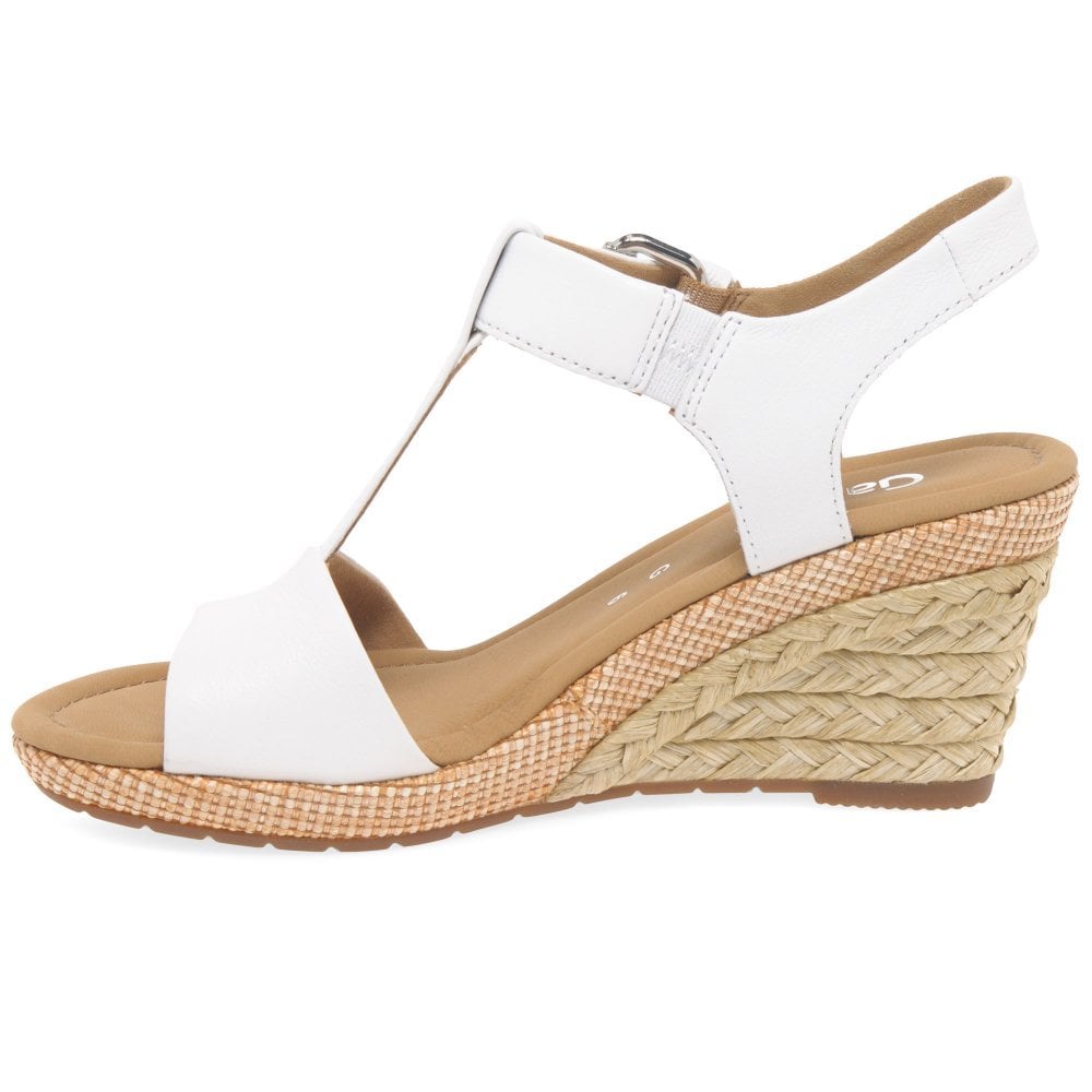 Gabor Karen Wedge Sandal - White 40 - image 004 |ww_colour=white-40|ww_order=004|