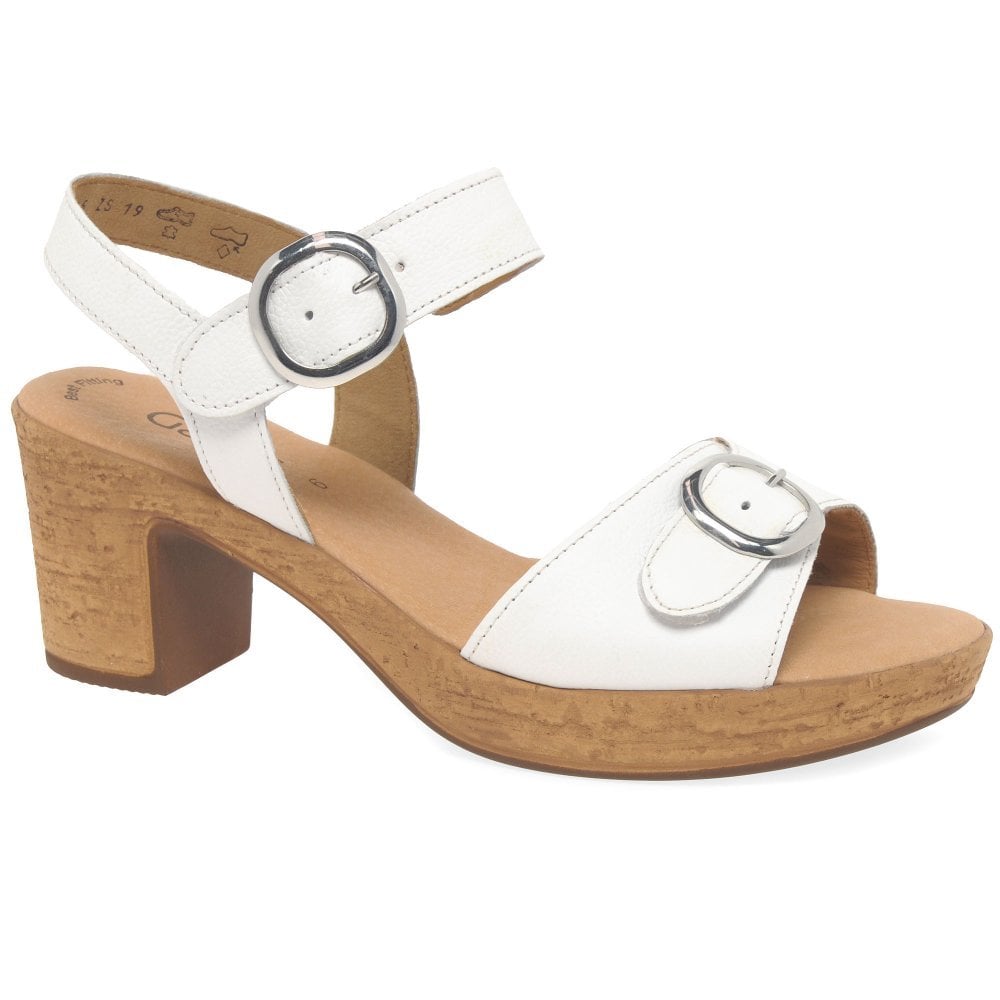 Gabor Fantastica Heeled Sandal - White - image 001 |ww_colour=white|ww_order=001|
