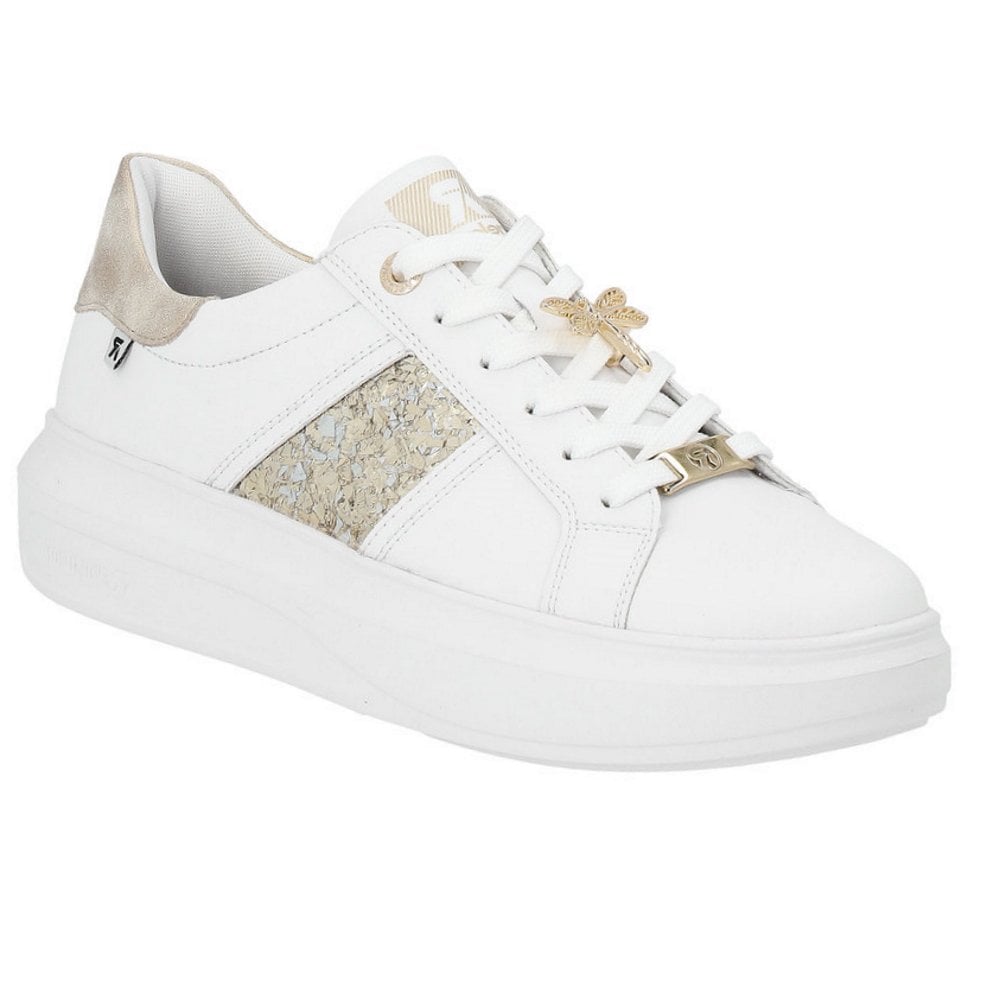 Rieker W1202 Ladies Lace-up - White Combi - image 001 |ww_colour=white-combi|ww_order=001|