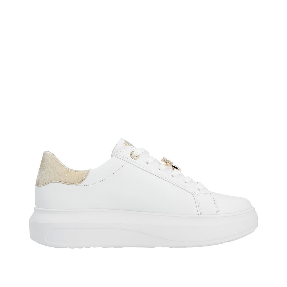 Rieker W1202 Ladies Lace-up - White Combi - image 002 |ww_colour=white-combi|ww_order=002|