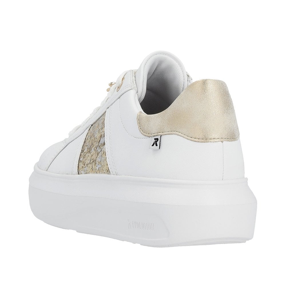 Rieker W1202 Ladies Lace-up - White Combi - image 003 |ww_colour=white-combi|ww_order=003|