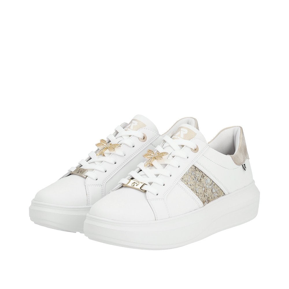 Rieker W1202 Ladies Lace-up - White Combi - image 007 |ww_colour=white-combi|ww_order=007|