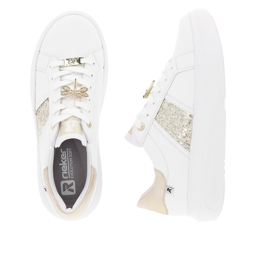 Rieker W1202 Ladies Lace-up - White Combi - image 008 |ww_colour=white-combi|ww_order=008|