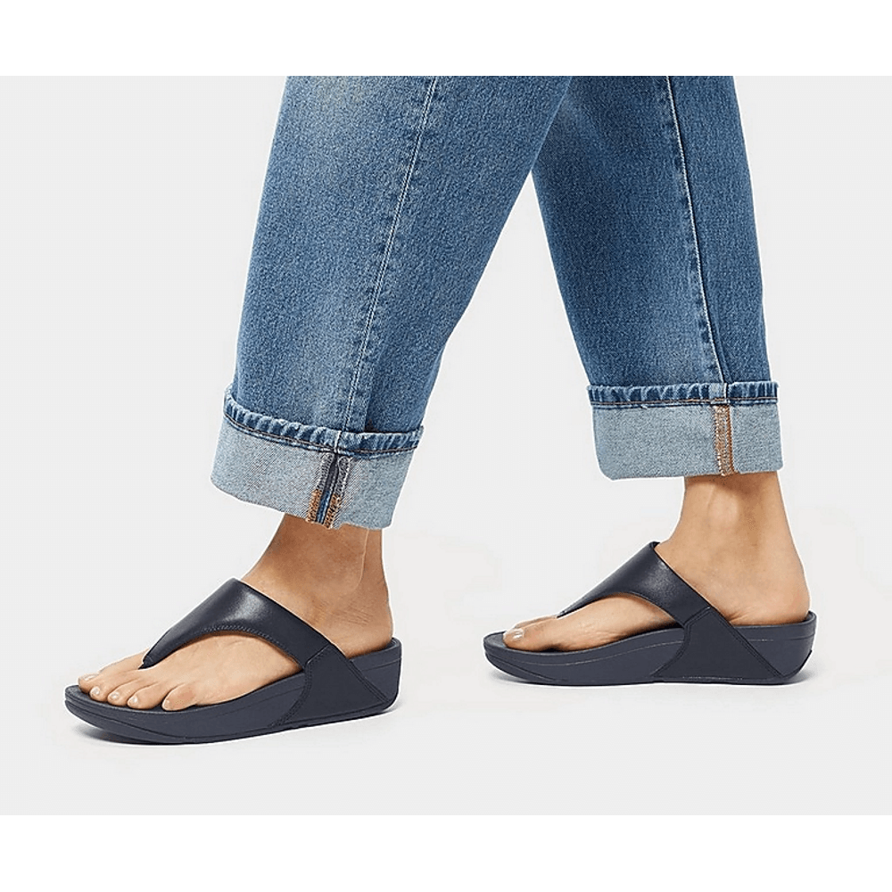Fitflop Lulu Leather Toe Post Sandal - Blue - image 002 |ww_colour=blue|ww_order=002|