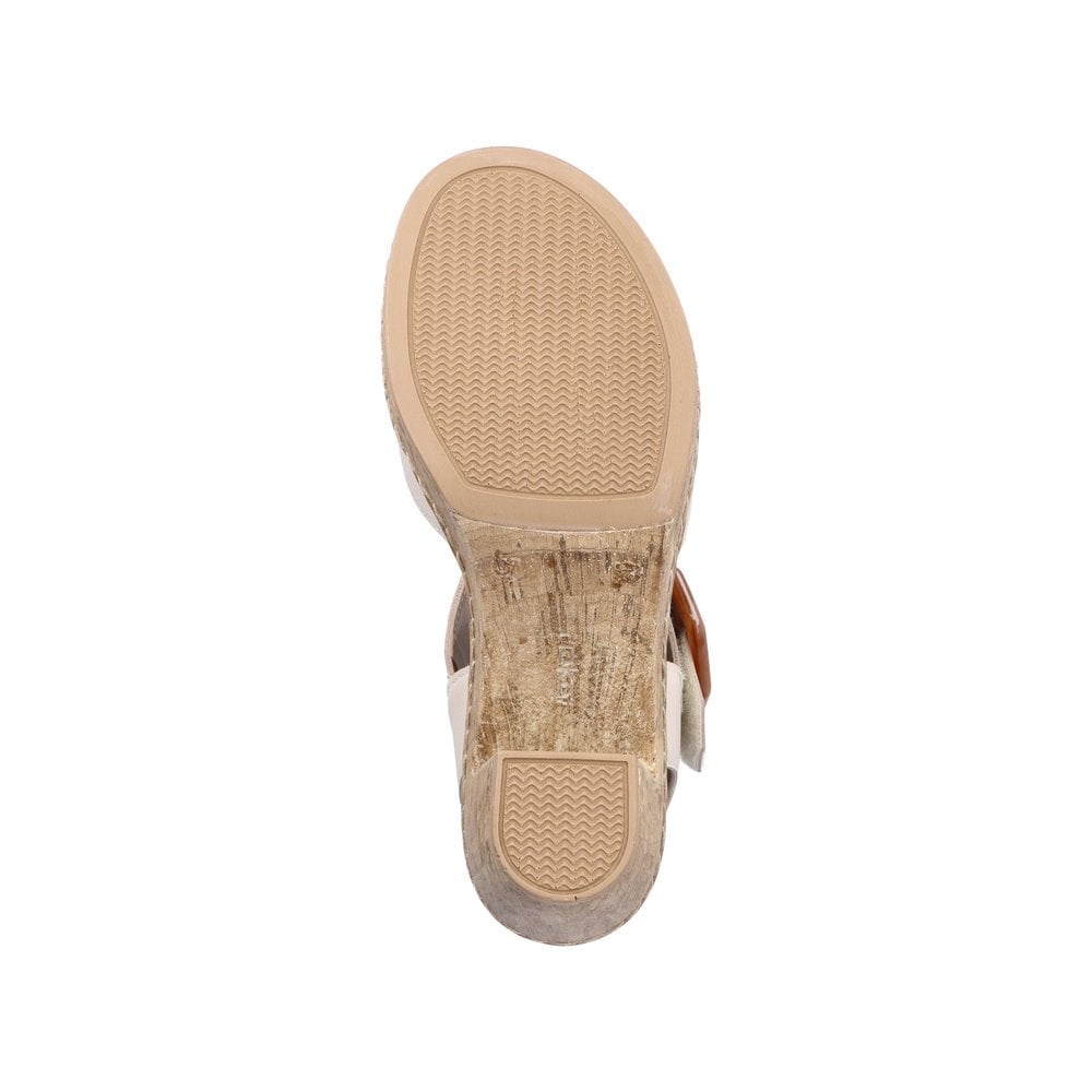 Rieker Chunky Heeled Sandal - Beige - image 004 |ww_colour=beige|ww_order=004|
