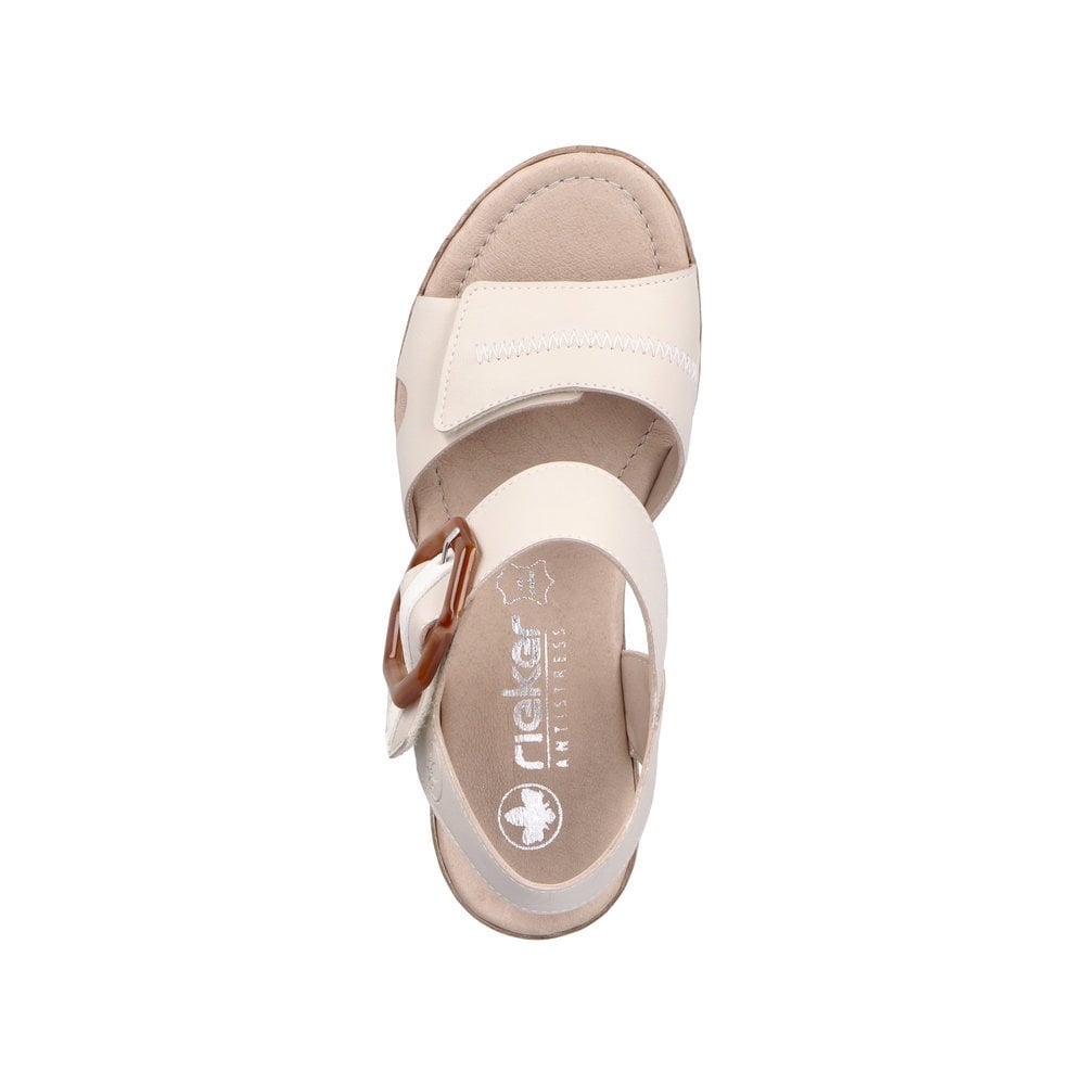Rieker Chunky Heeled Sandal - Beige - image 006 |ww_colour=beige|ww_order=006|