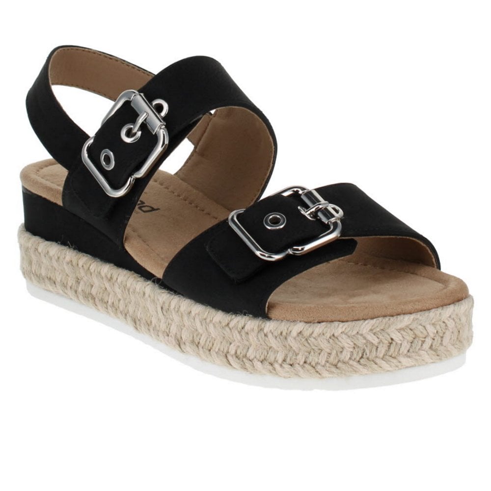 Westland by Josef Seibel Madison 06 Espadrille Wedge Sandal - Black - image 001 |ww_colour=black|ww_order=001|