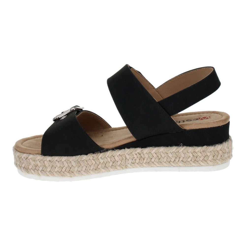 Westland by Josef Seibel Madison 06 Espadrille Wedge Sandal - Black - image 002 |ww_colour=black|ww_order=002|