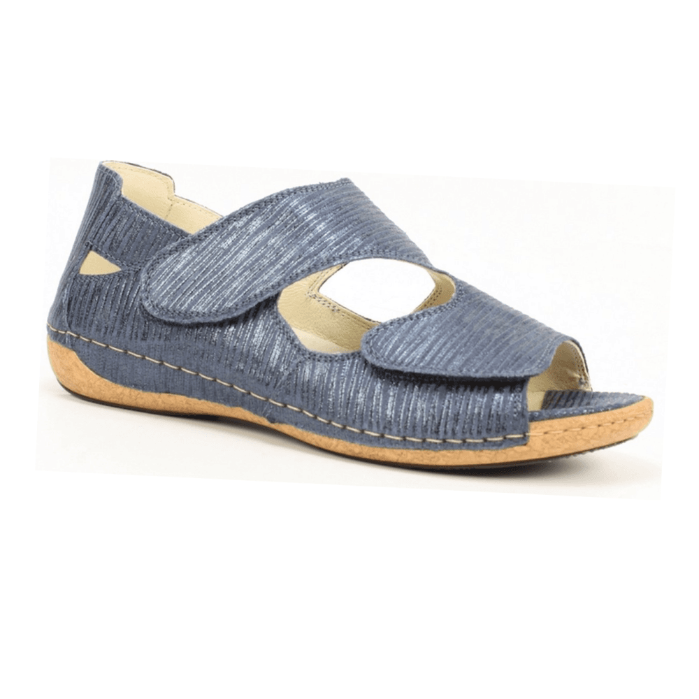 Waldlaufer Heliett Wide Fitting Sandal - Jeans - image 001 |ww_colour=jeans|ww_order=001|