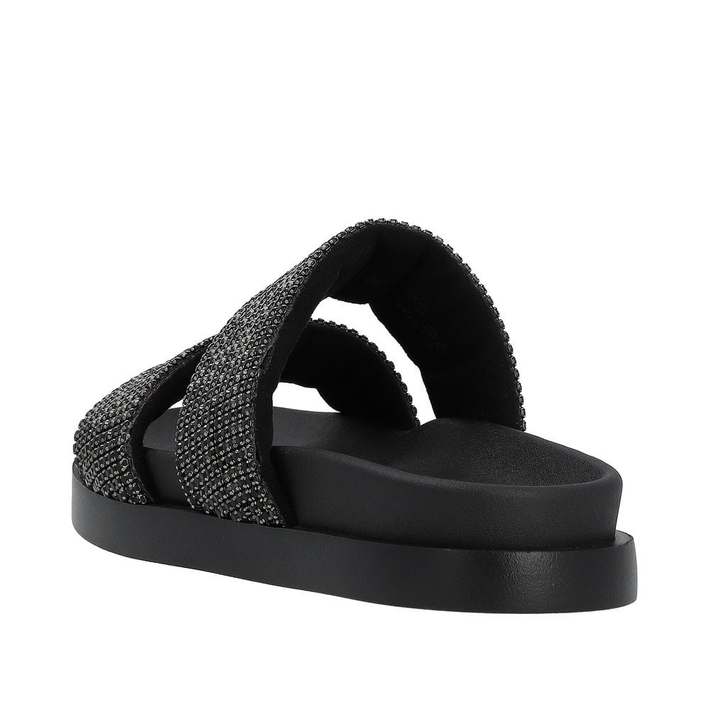 Rieker W1451 Slider Mule Sandal - Black - image 004 |ww_colour=black|ww_order=004|