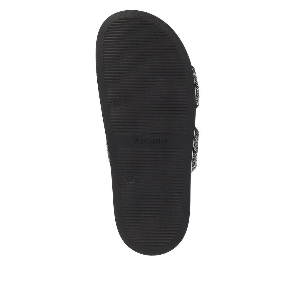 Rieker W1451 Slider Mule Sandal - Black - image 005 |ww_colour=black|ww_order=005|
