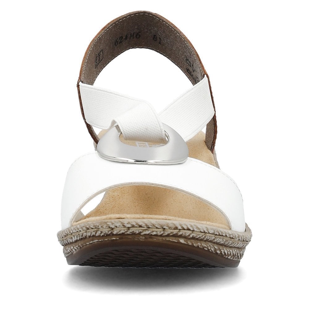 Rieker Slip On Wedge Sandal - White Combi - image 006 |ww_colour=white-combi|ww_order=006|