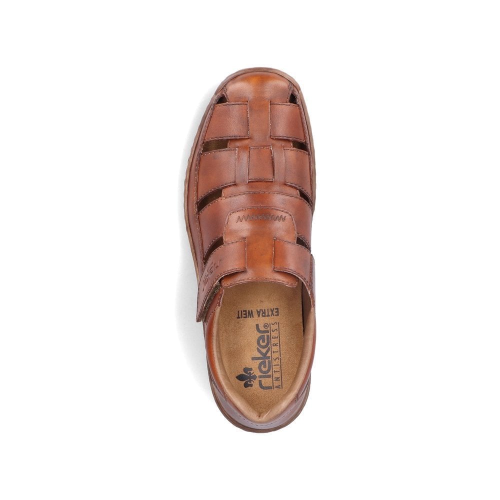 Rieker Fisherman Closed Toe Sandal - Brown - image 006 |ww_colour=brown|ww_order=006|