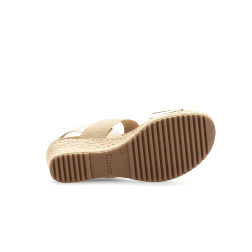 Gabor 034 Spice Wedge Sandal - Off White - image 002 |ww_colour=off-white|ww_order=002|