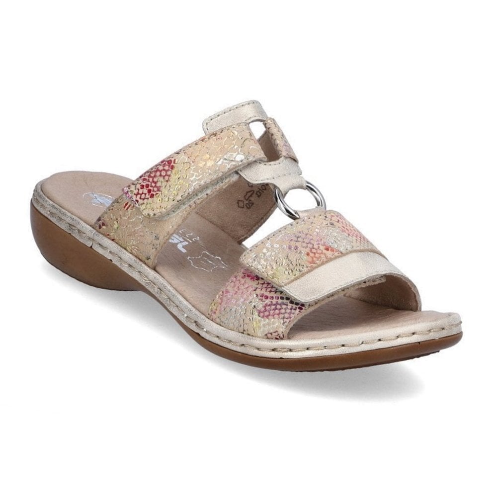 Rieker 659X6 T Bar Mule Sandal - Rose - image 001 |ww_colour=rose|ww_order=001|