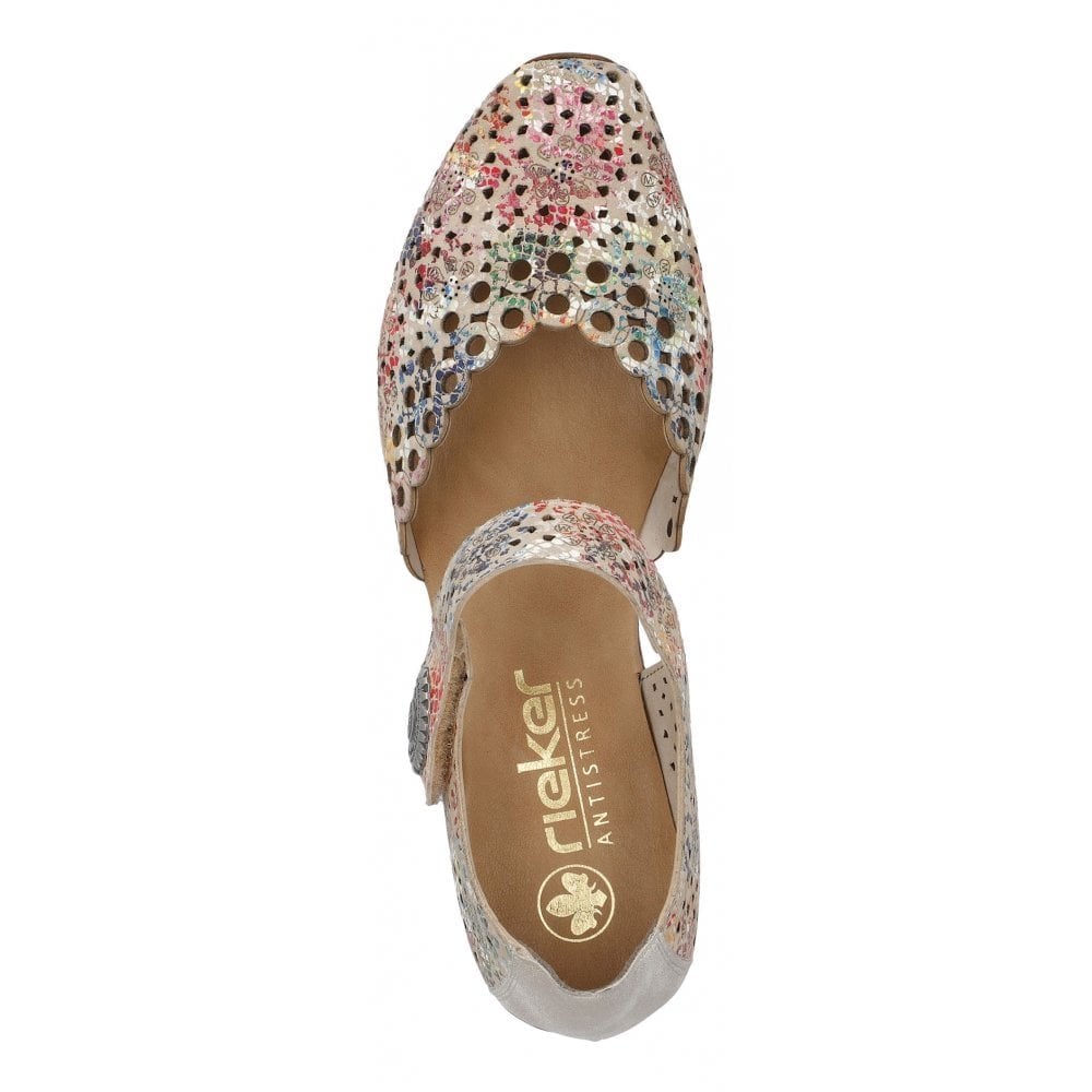 Rieker 43753 Heeled Summer Shoe - Multi - image 002 |ww_colour=multi|ww_order=002|
