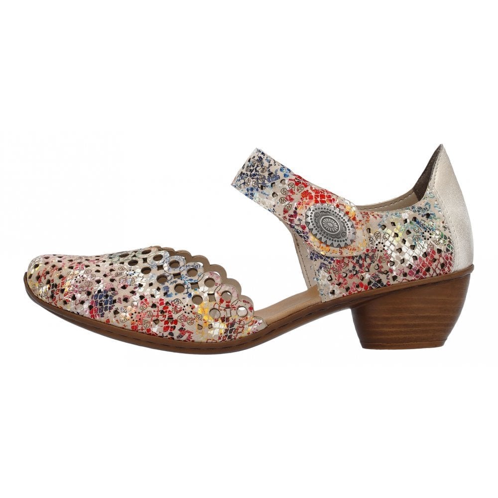 Rieker 43753 Heeled Summer Shoe - Multi - image 003 |ww_colour=multi|ww_order=003|