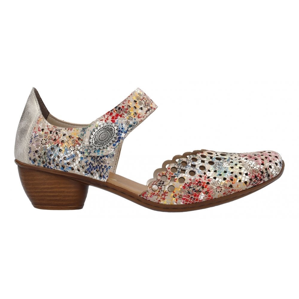 Rieker 43753 Heeled Summer Shoe - Multi - image 004 |ww_colour=multi|ww_order=004|