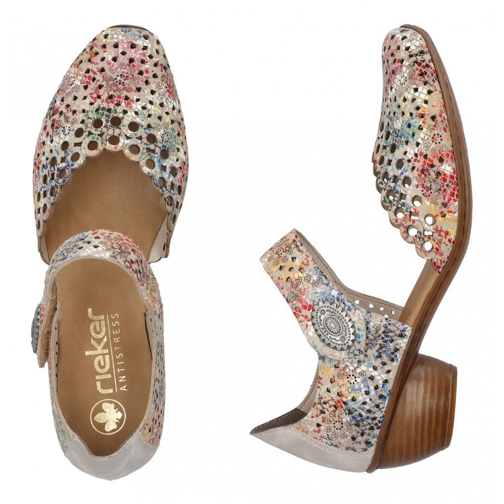 Rieker 43753 Heeled Summer Shoe - Multi - image 006 |ww_colour=multi|ww_order=006|