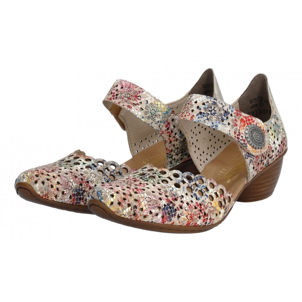 Rieker 43753 Heeled Summer Shoe - Multi - image 007 |ww_colour=multi|ww_order=007|