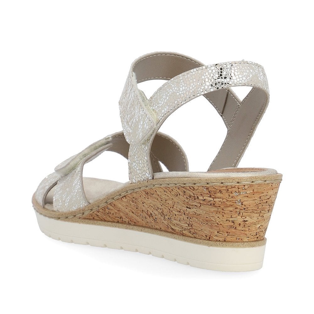 Remonte R6252 Adjustable Wedge Sandal - Gold - image 003 |ww_colour=gold|ww_order=003|