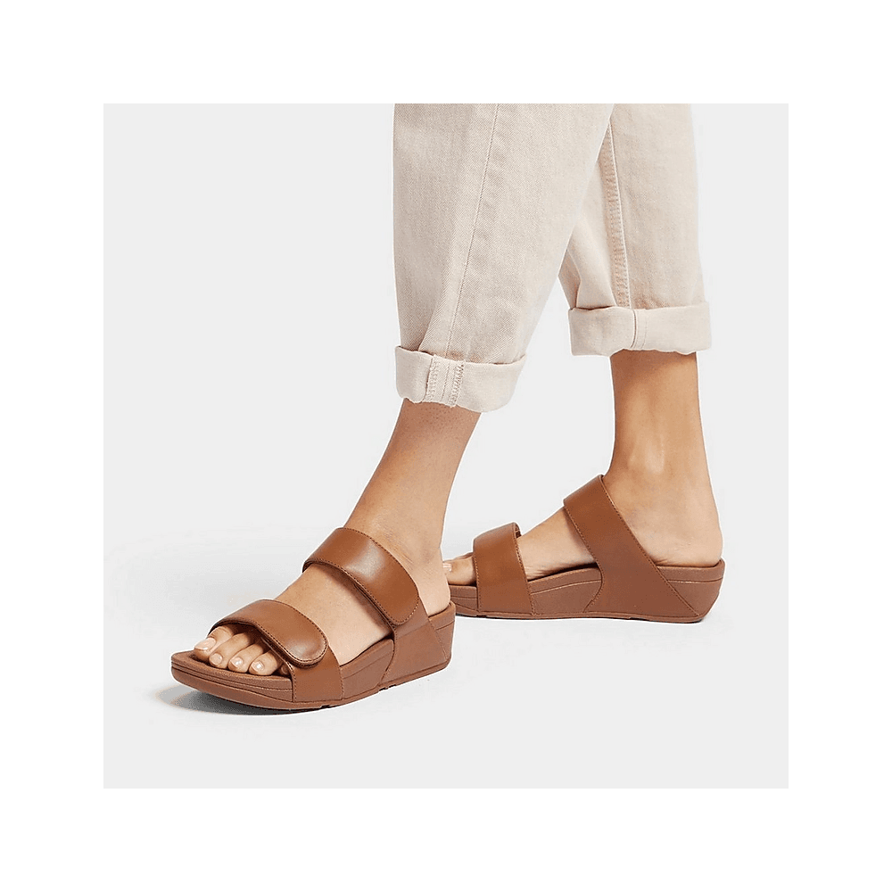 Fitflop Lulu Adjustable Slides - Light Tan - image 002 |ww_colour=light-tan|ww_order=002|