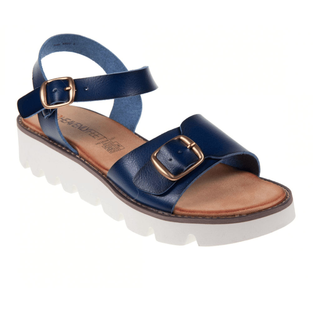 Heavenly Feet Trudy Vegan Friendly Sandal - Navy - image 001 |ww_colour=navy|ww_order=001|
