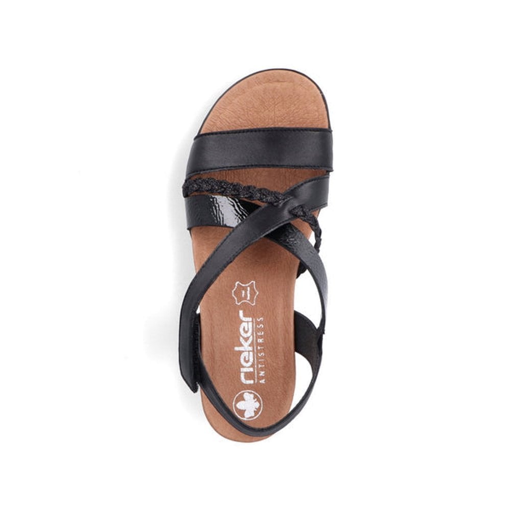 Rieker V3773 Strappy Sandal - Black - image 004 |ww_colour=black|ww_order=004|