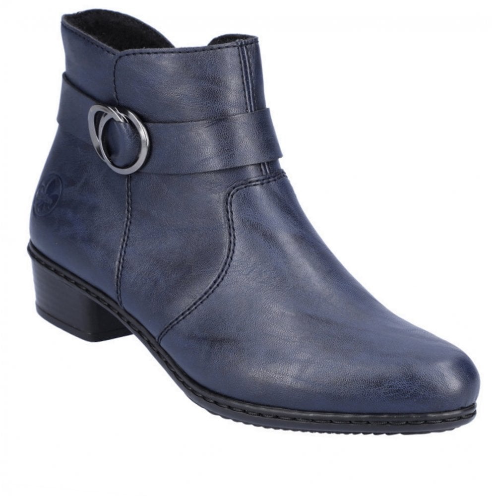 Rieker Y0775 Zip Up Ankle Boot - Blue - image 001 |ww_colour=blue|ww_order=001|