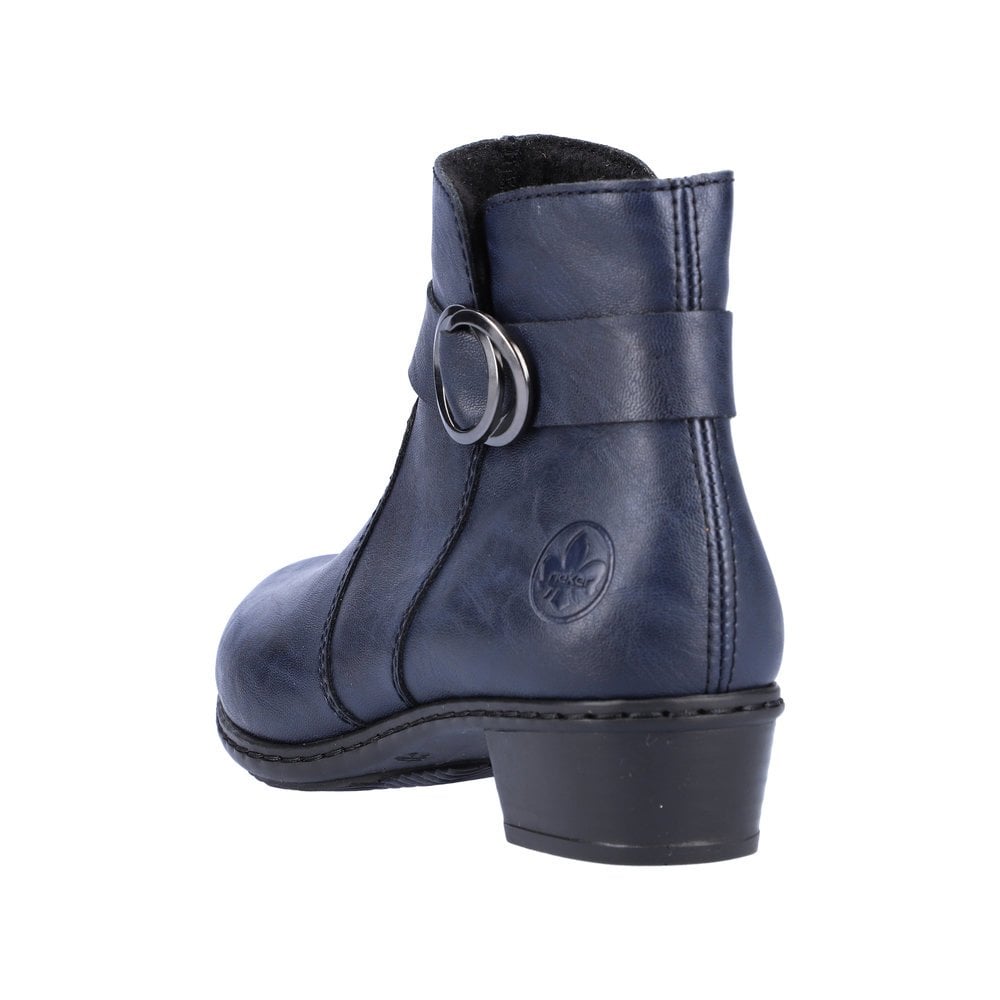 Rieker Y0775 Zip Up Ankle Boot - Blue - image 003 |ww_colour=blue|ww_order=003|