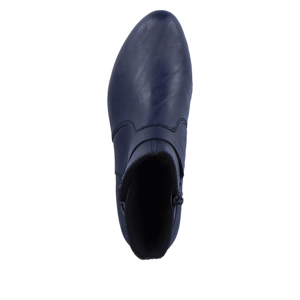 Rieker Y0775 Zip Up Ankle Boot - Blue - image 004 |ww_colour=blue|ww_order=004|