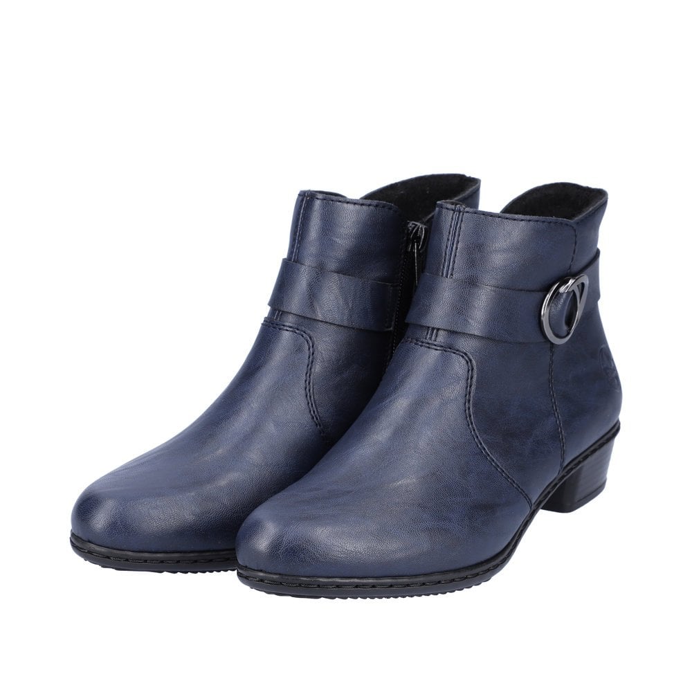Rieker Y0775 Zip Up Ankle Boot - Blue - image 008 |ww_colour=blue|ww_order=008|