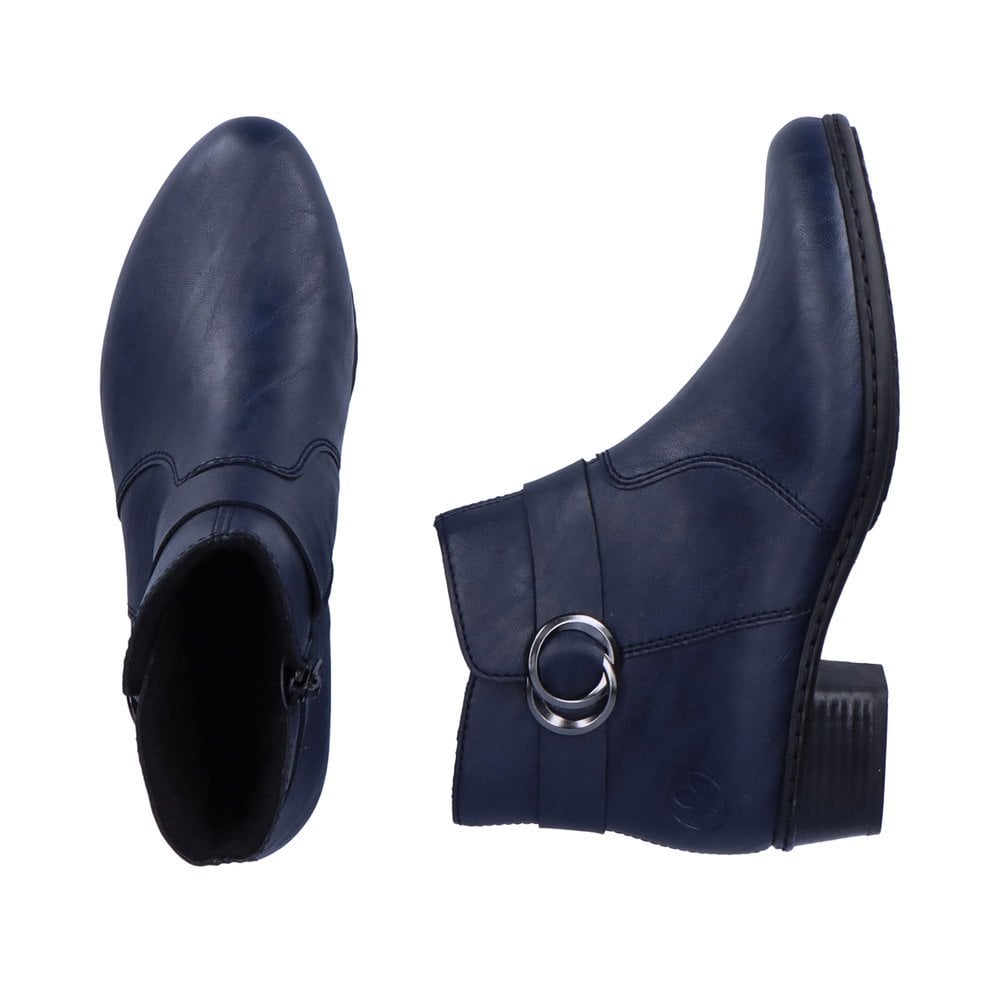 Rieker Y0775 Zip Up Ankle Boot - Blue - image 009 |ww_colour=blue|ww_order=009|