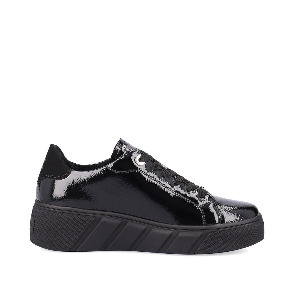 Rieker W0501 Lace Up Casual Shoe - Black - image 002 |ww_colour=black|ww_order=002|