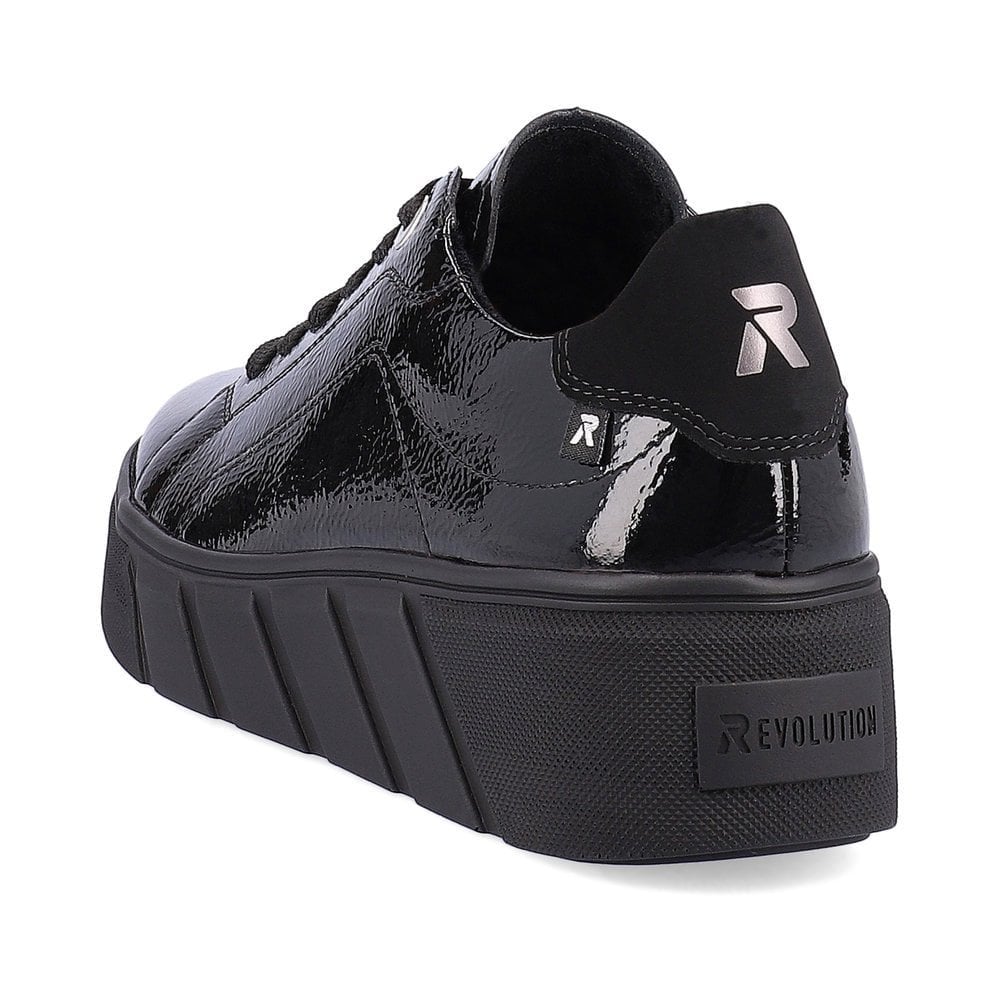 Rieker W0501 Lace Up Casual Shoe - Black - image 003 |ww_colour=black|ww_order=003|