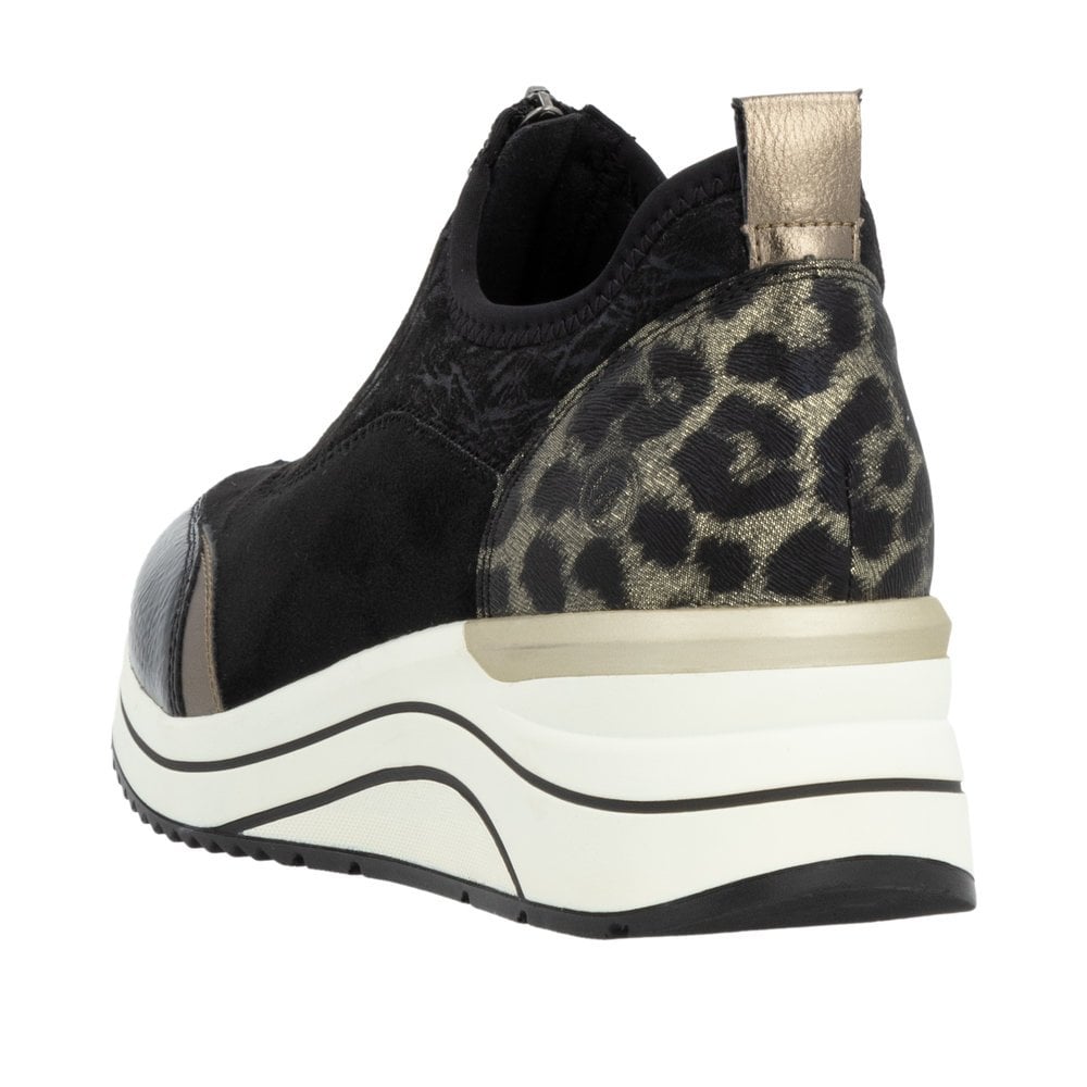 Remonte D0T08 Zip Up Casual Shoe - Black - image 005 |ww_colour=black|ww_order=005|