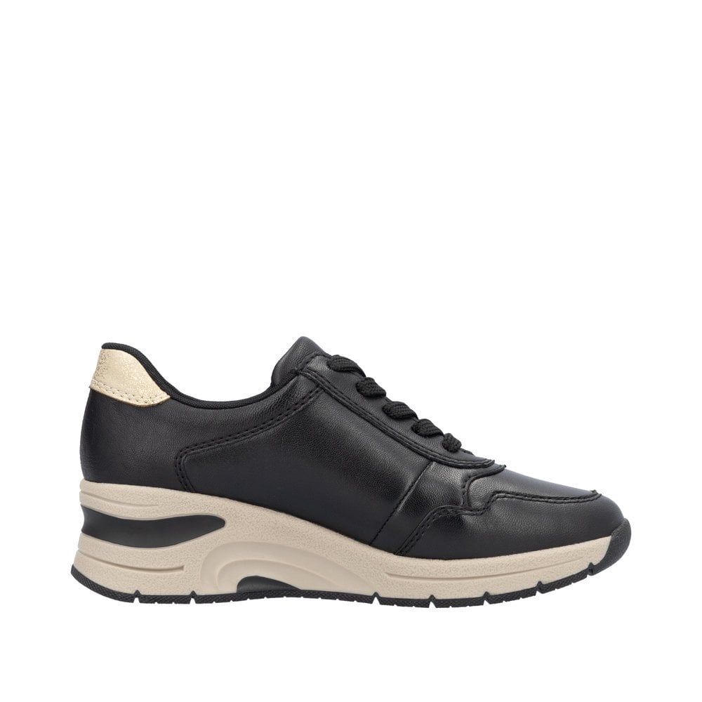 Rieker N9301 Zip Up/Lace Up Casual Shoe - Black - image 002 |ww_colour=black|ww_order=002|
