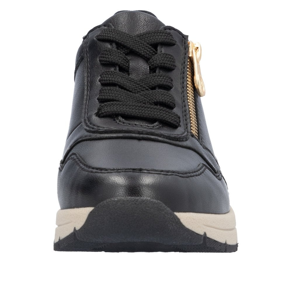 Rieker N9301 Zip Up/Lace Up Casual Shoe - Black - image 006 |ww_colour=black|ww_order=006|