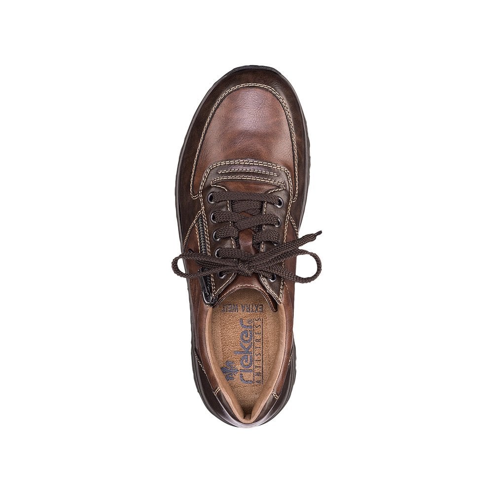 Rieker 03329 Lace & Zip Up Shoe - Brown - image 004 |ww_colour=brown|ww_order=004|