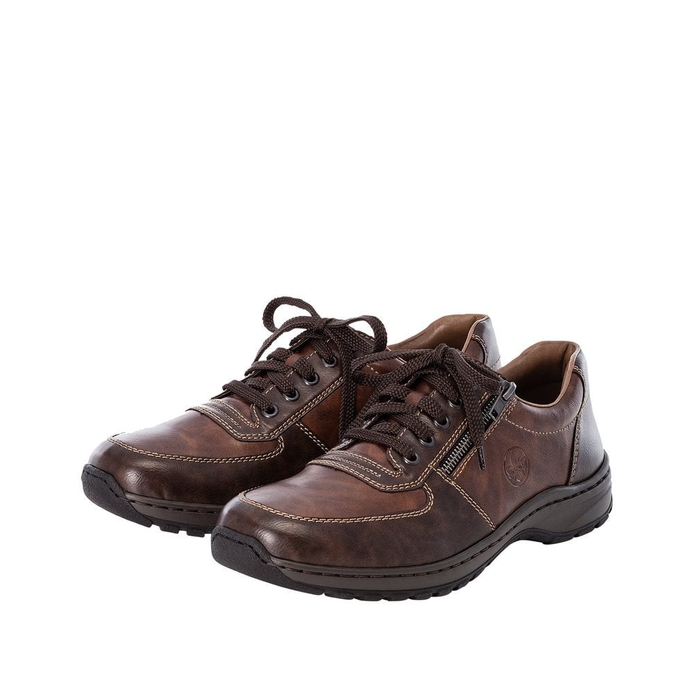 Rieker 03329 Lace & Zip Up Shoe - Brown - image 007 |ww_colour=brown|ww_order=007|